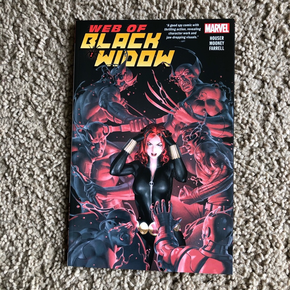 Marvel comic: web of black widow